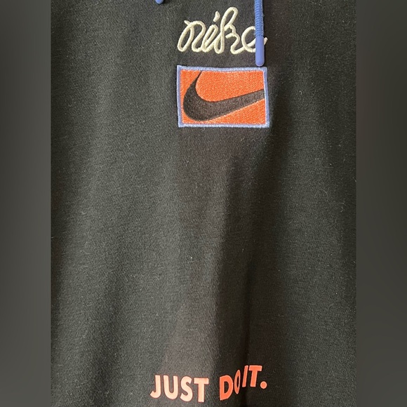 Nike Women Black Hoodie with Terry Cloth Pocket 
Size Large - Picture 3 of 13